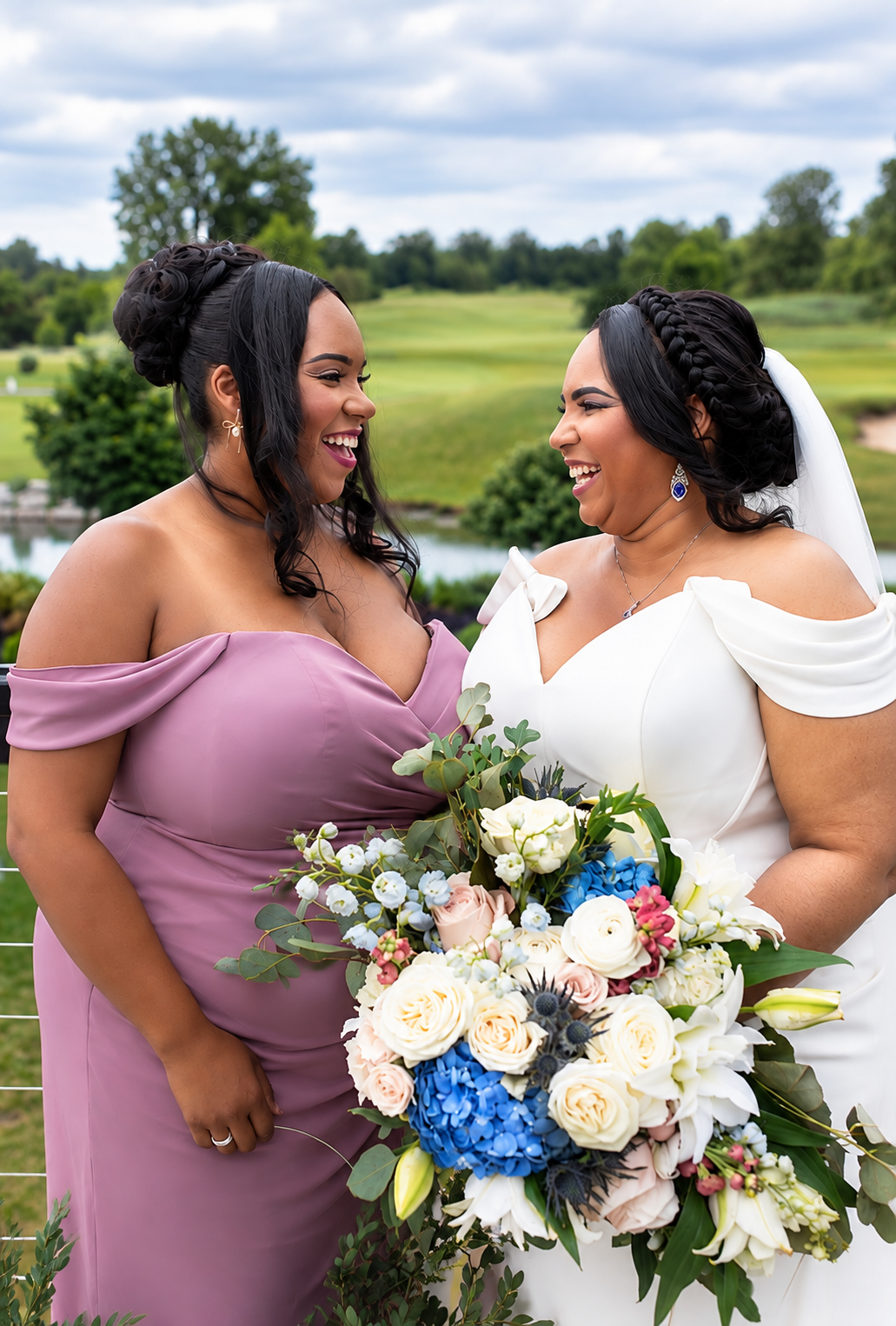 A beautiful wedding moment — makeup by Miss Tika