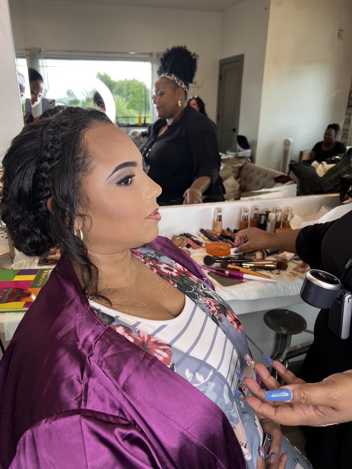 From the makeup chair — makeup by Miss Tika