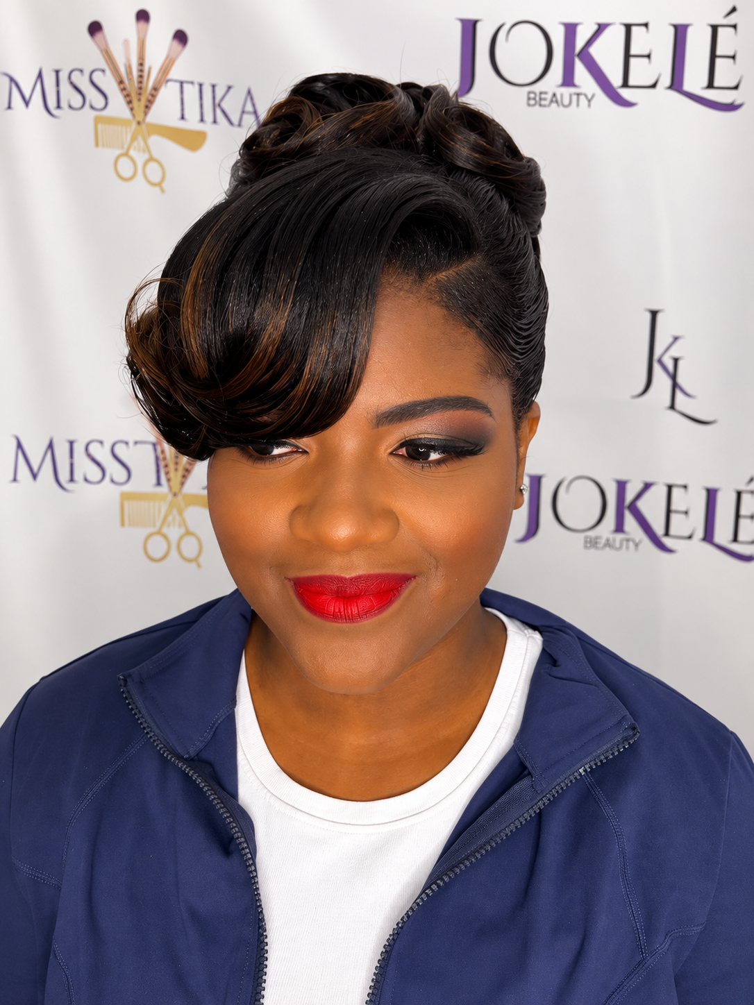 The statement red lip — makeup by Miss Tika